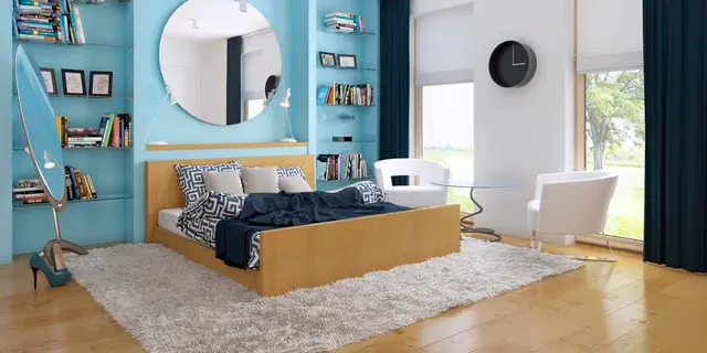 готовий проект будинку Zx35 GL - дизайн інтер'єру, Сучасний одноповерховий будинок з великою світлою вітальнею та гаражем