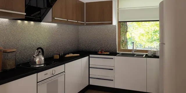 готовий проект будинку Z8 - дизайн інтер'єру, Вигідний і простий в будівництві будинок корисною площею 100 м2.