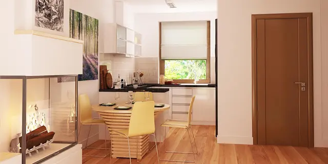 готовый проект дома Z11 – дизайн интерьера, Проект дома отличается простотой и экономичностью постройки