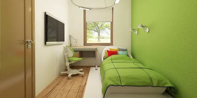 готовый проект дома Z11 – дизайн интерьера, Проект дома отличается простотой и экономичностью постройки