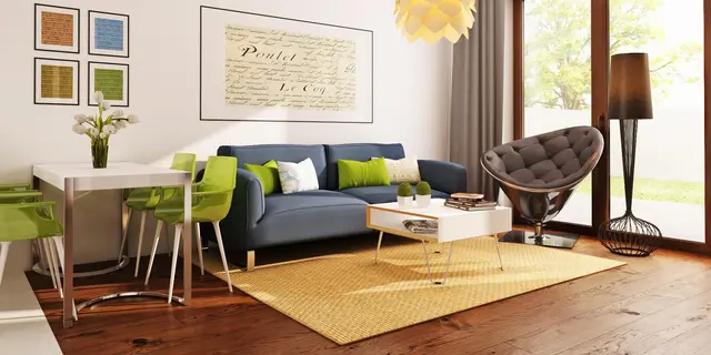 готовый проект дома Z12 – дизайн интерьера, Простой в реализации дом с двускатной крышей, с возможностью обустройства мансарды.