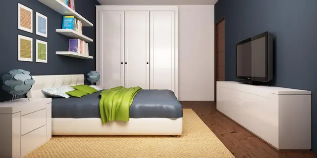 готовый проект дома Z12 – дизайн интерьера, Простой в реализации дом с двускатной крышей, с возможностью обустройства мансарды.