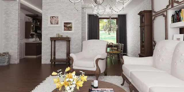 готовый проект дома Z23 – дизайн интерьера, Недорогой и простой в строительстве одноэтажный дом.