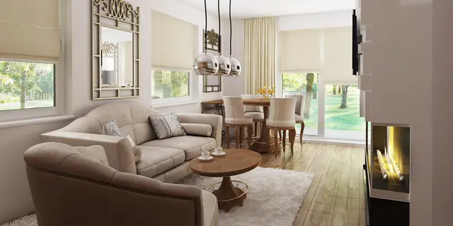 готовый проект дома Z39 – дизайн интерьера, Проект дома небольшого по своему размеру и простого в строительстве