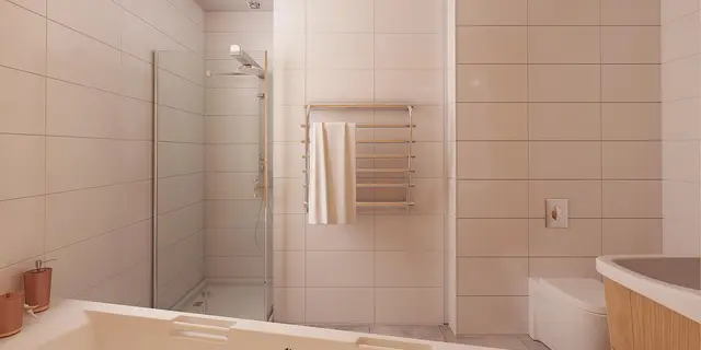 готовий проект будинку Z41 - дизайн інтер'єру, Вигідний невеликий одноповерховий будинок з трьома спальнями