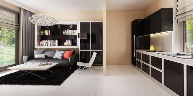 готовий проект будинку Z42 - дизайн інтер'єру, Маленький будинок для цілорічного або сезонного проживання. Швидкий і недорогий в реалізації.