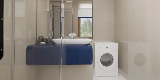 готовий проект будинку Z42 - дизайн інтер'єру, Маленький будинок для цілорічного або сезонного проживання. Швидкий і недорогий в реалізації.