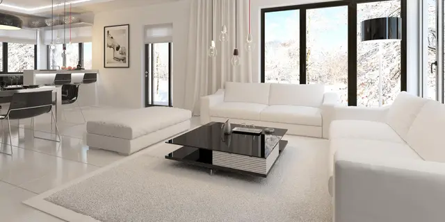 готовий проект будинку Zb2 - дизайн інтер'єру, Будинок на дві родини з гаражем та терасою.