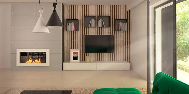 готовий проект будинку Z388 - дизайн інтер'єру, Проєкт сучасного будинку з чітким розподілом будинку на дві частини: денну та нічну.