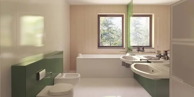 готовий проект будинку Z388 - дизайн інтер'єру, Проєкт сучасного будинку з чітким розподілом будинку на дві частини: денну та нічну.