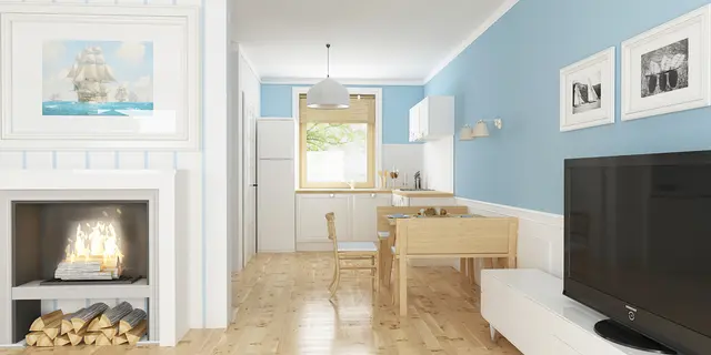 готовый проект дома Z14 w – дизайн интерьера, Уютный компактный дом с эркером. Вариант проекта Z14