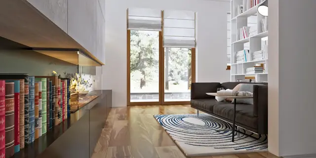 готовый проект дома Z16 dk – дизайн интерьера, Проект Z16 адаптированный к каркасной технологии