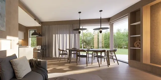 готовий проект будинку Zx214 + - дизайн інтер'єру, Проект сучасного двоповерхового будинку з пласким дахом для вузької ділянки