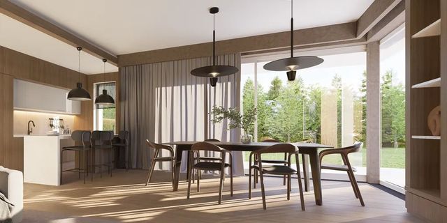 готовий проект будинку Zx214 + - дизайн інтер'єру, Проект сучасного двоповерхового будинку з пласким дахом для вузької ділянки