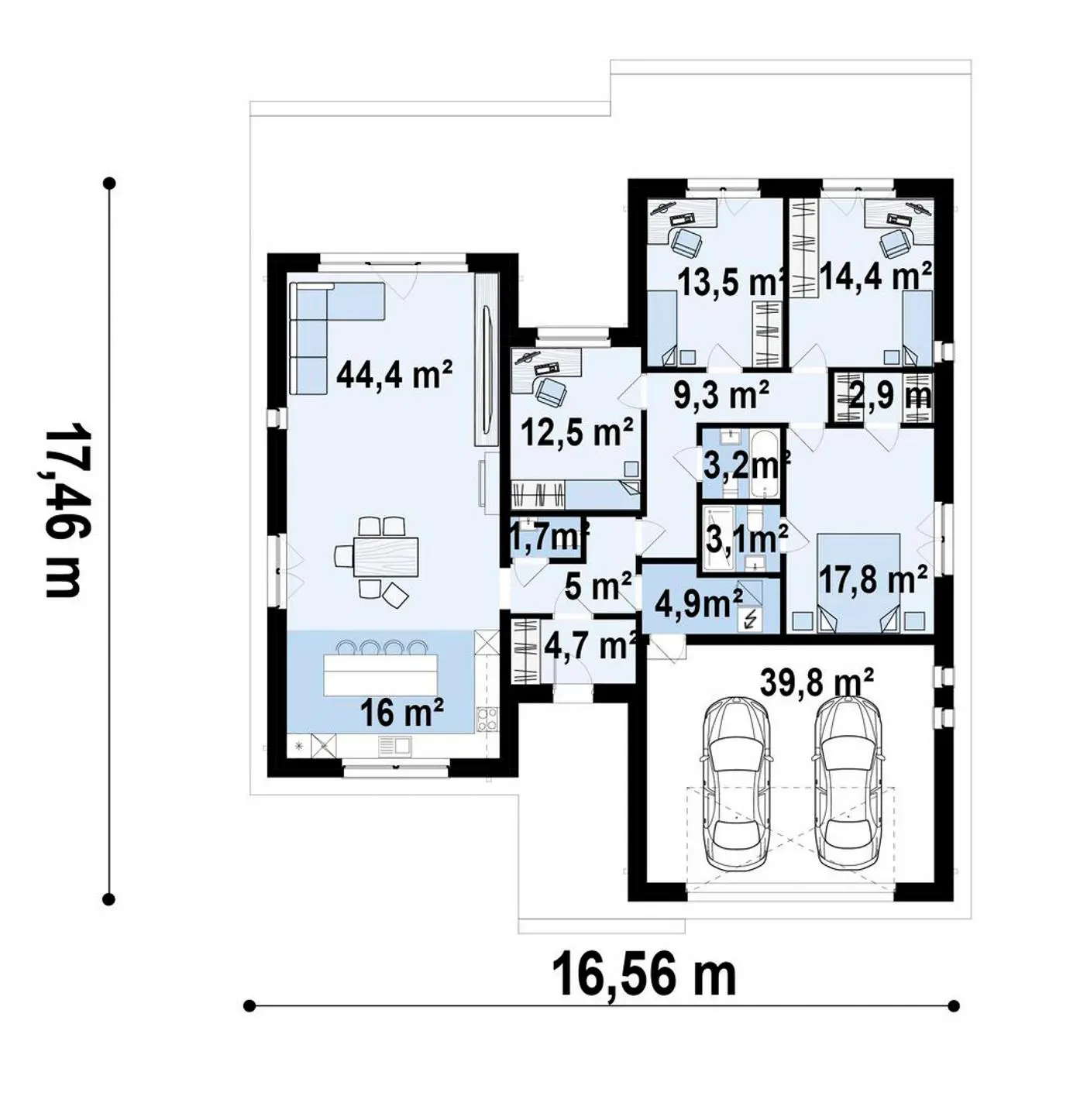 1-ий поверх 193,2 / 193,2 m²