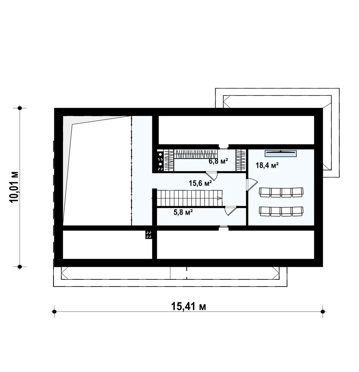 2-ий поверх 46,6 / 46,6m²