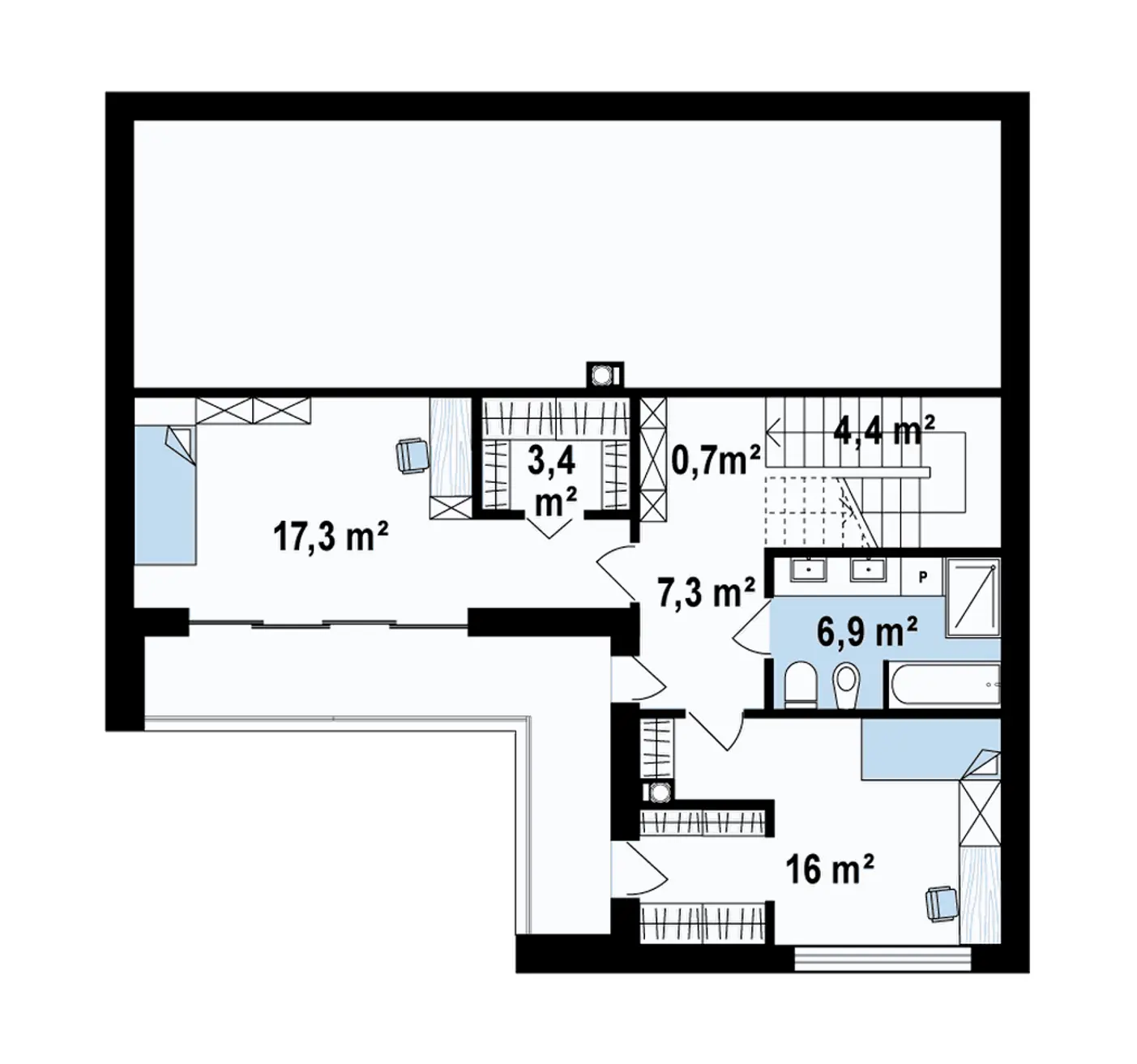 2-ий поверх 50,8 / 63,8m²