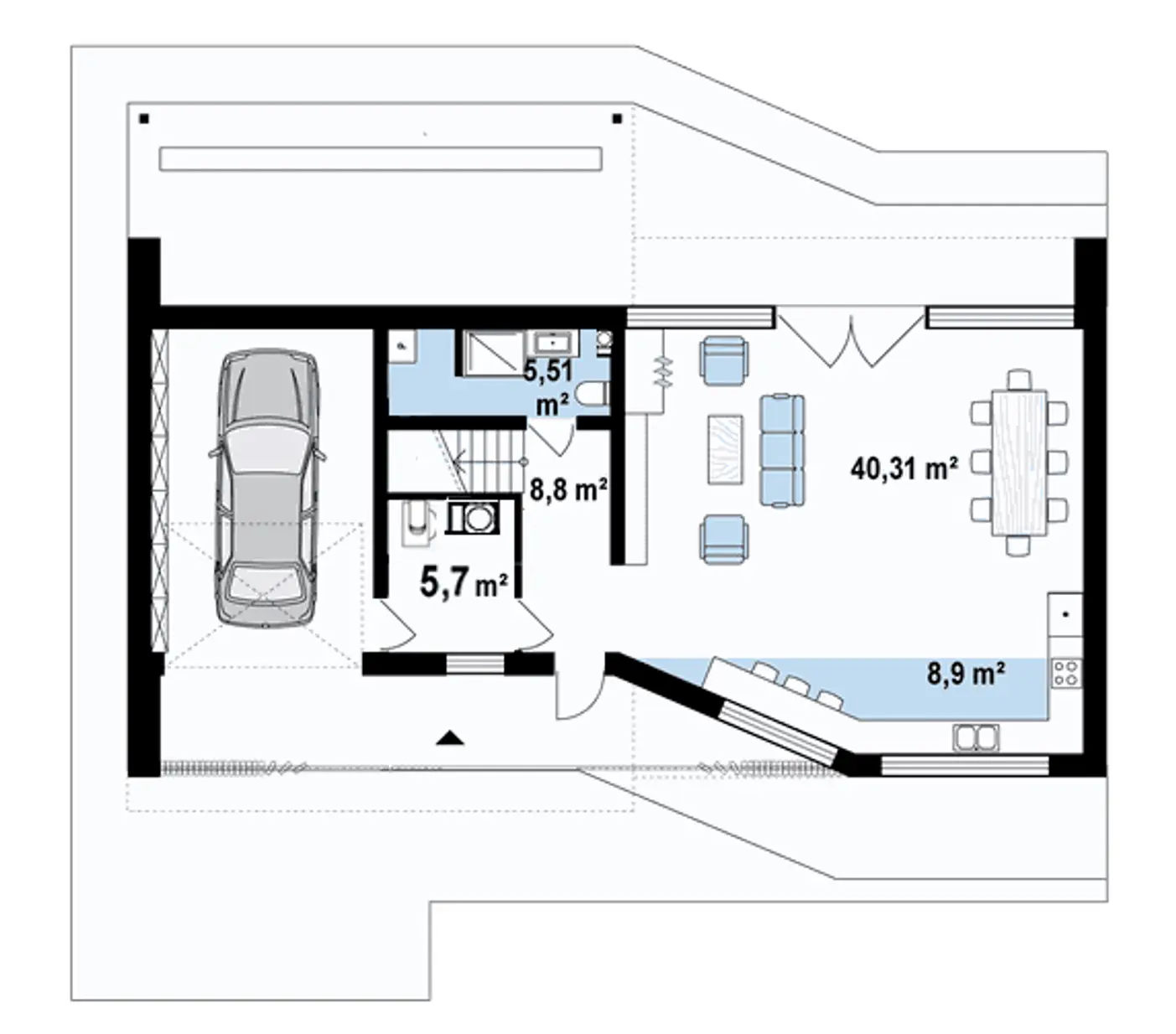 1-ий поверх 95,4 / 95,4m²