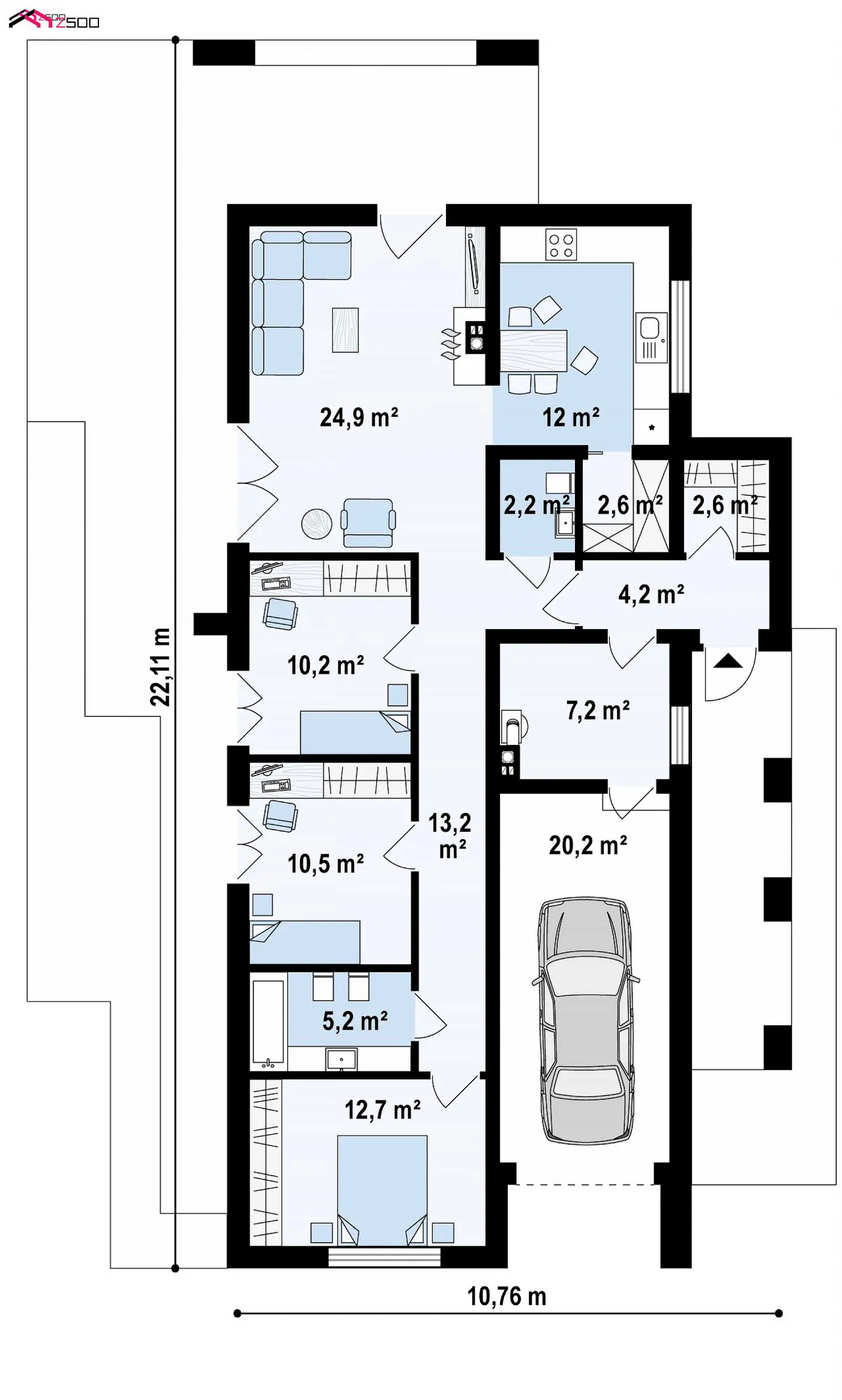 1-ий поверх 127,6  / 127,6m²